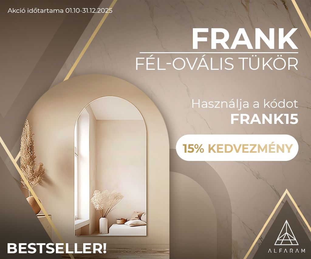 Bestseller akció -15% a FRANK tükörre